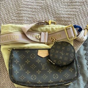 brown monogram bag